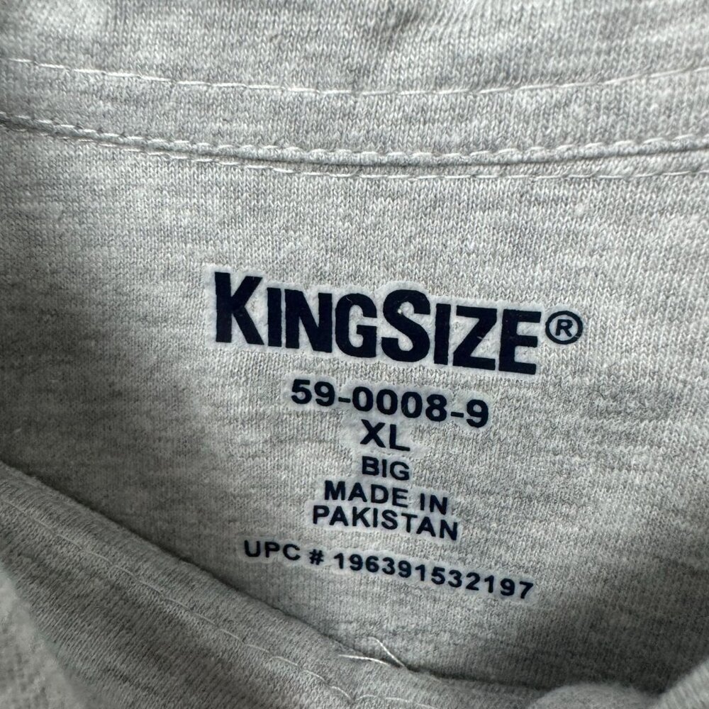 KingSize Men’s XL Heathered Short Sleeve Polo Shirts Lot of 3 Blue & Gray - Picture 4 of 9